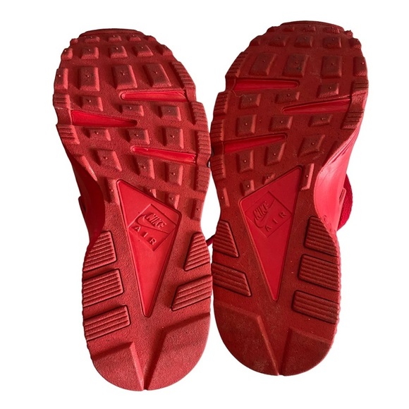 NIKE Huarache Run triple red Nikeid custom shoes - Picture 5 of 7